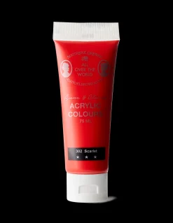 New Søstrene Grene Schweiz Acrylfarbe Orange Red