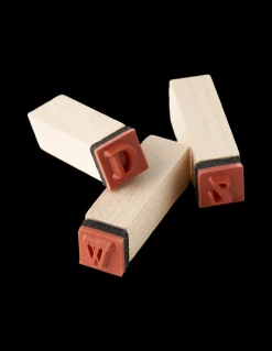 Hot Søstrene Grene Schweiz Alphabet-Stempel Aus Holz Nature