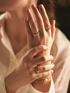 Discount Søstrene Grene Schweiz Aurora Ring Gold