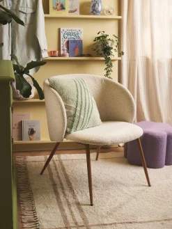 Hot Søstrene Grene Schweiz Bouclé-Loungesessel Off White