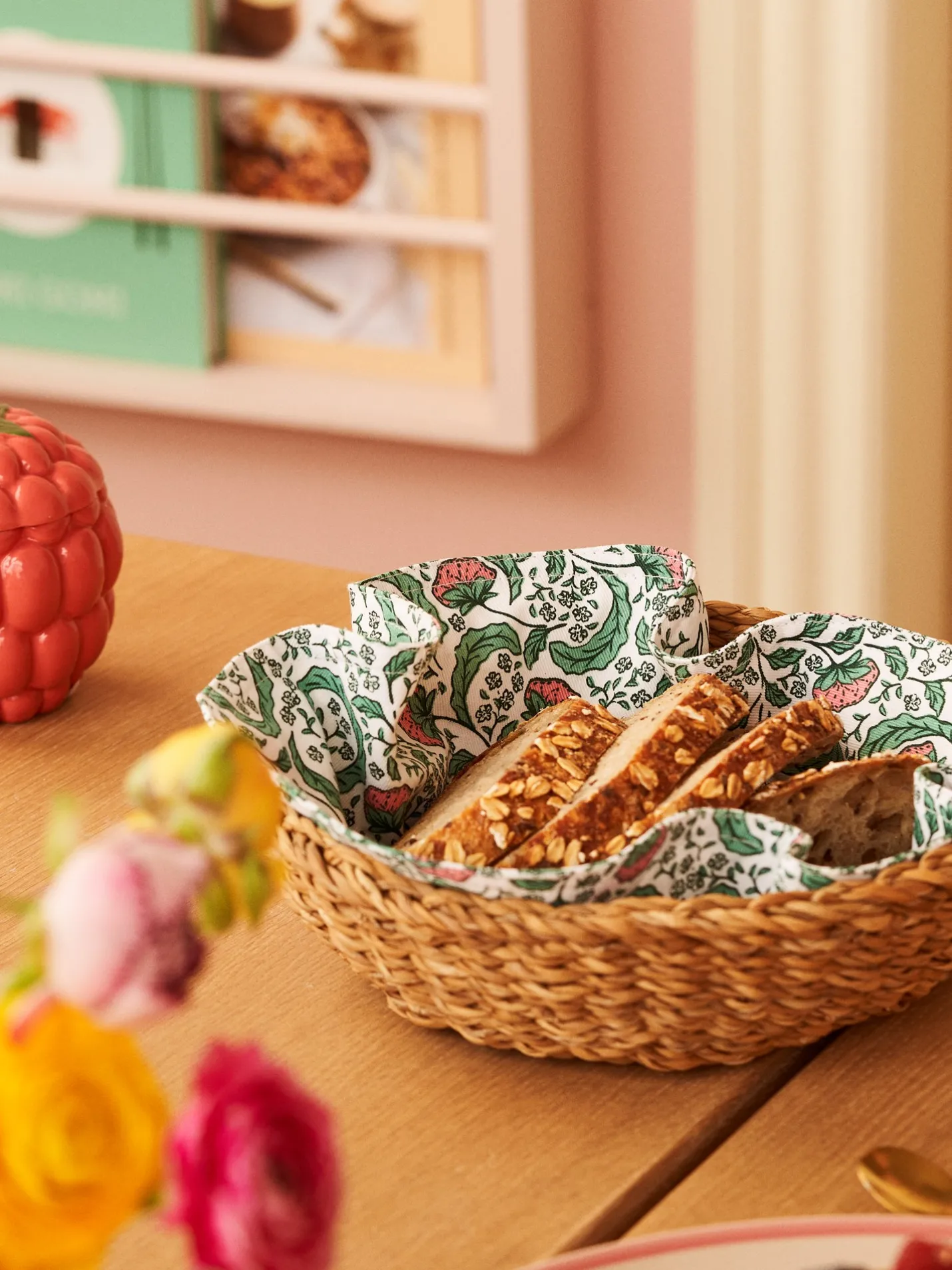 Søstrene Grene Schweiz Brotkorb-Serviette Sage Green