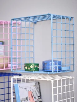 Sale Søstrene Grene Schweiz CUBE Wandregal Smokey Blue