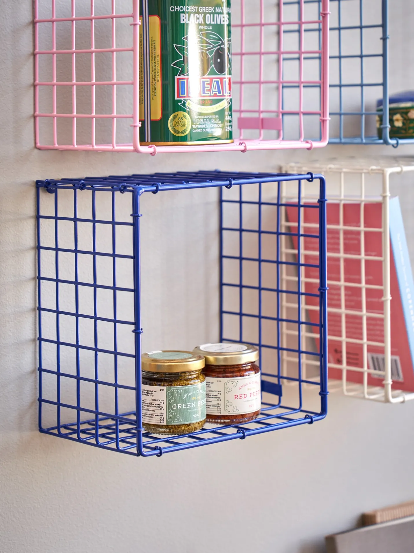 Discount Søstrene Grene Schweiz CUBE Wandregal Navy