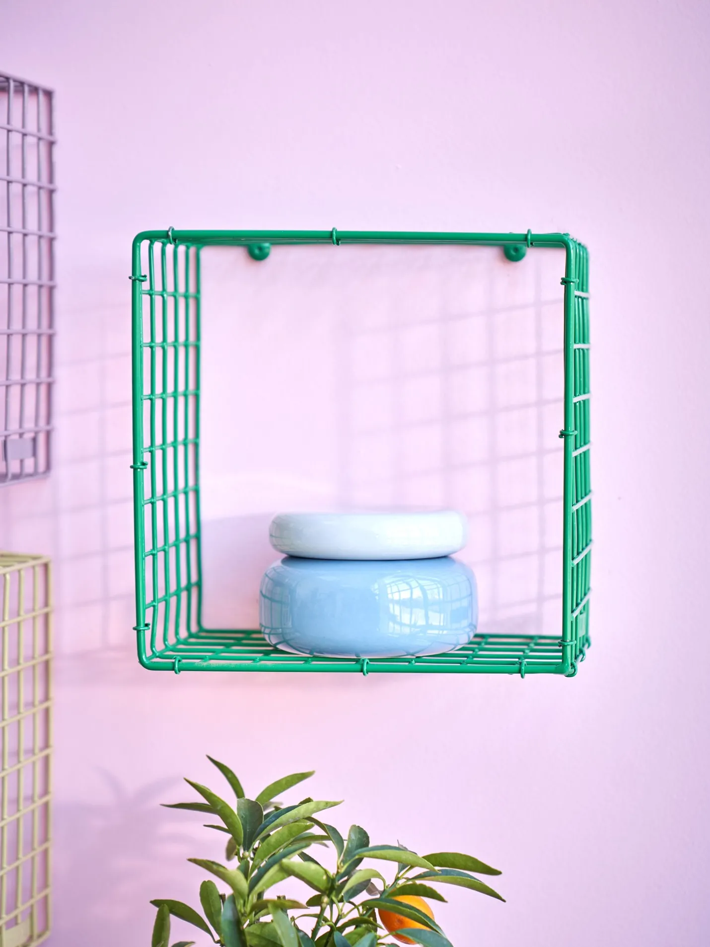 Søstrene Grene Schweiz CUBE Wandregal Green
