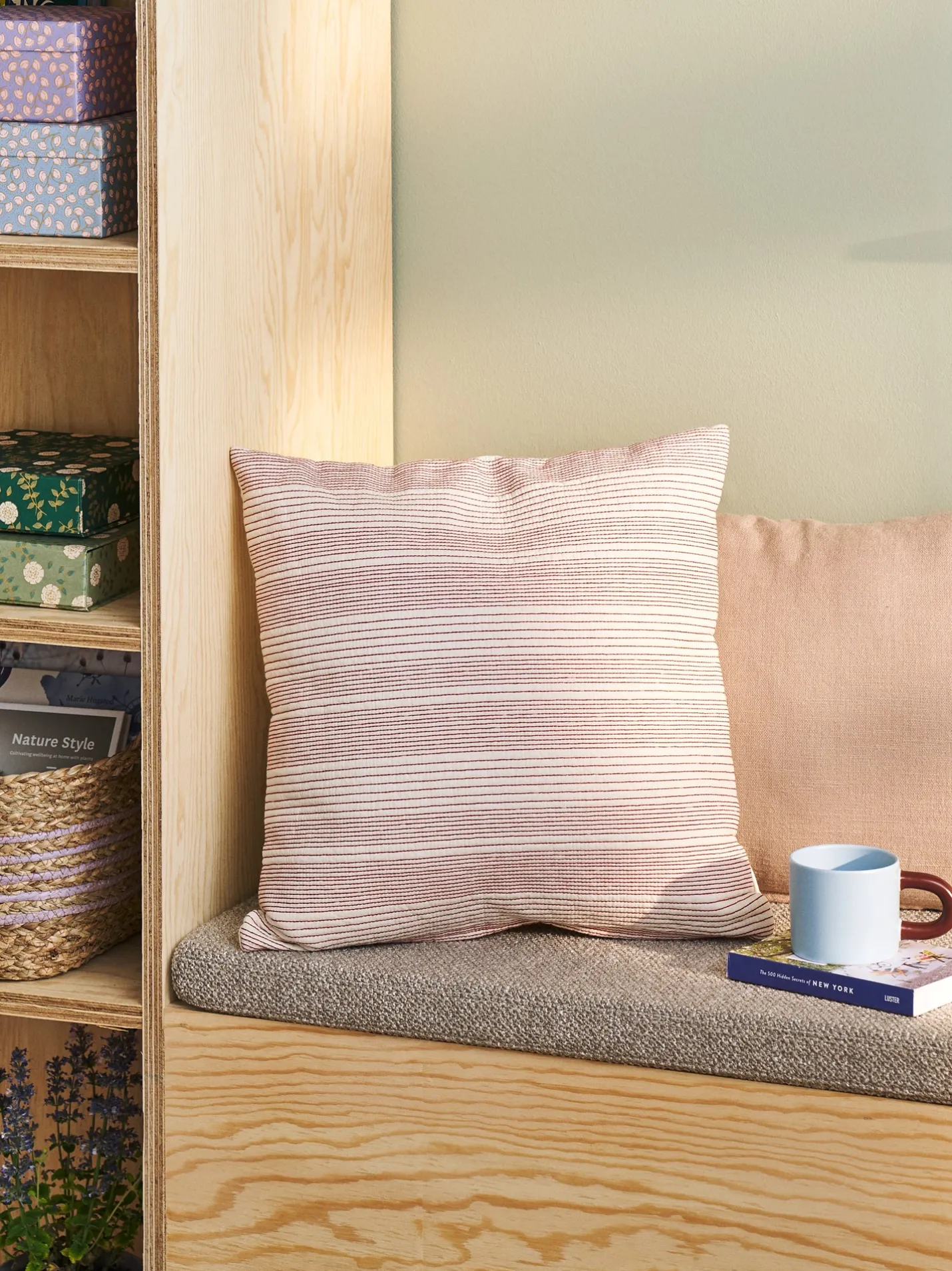 New Søstrene Grene Schweiz Deko-Kissen Milky Blue