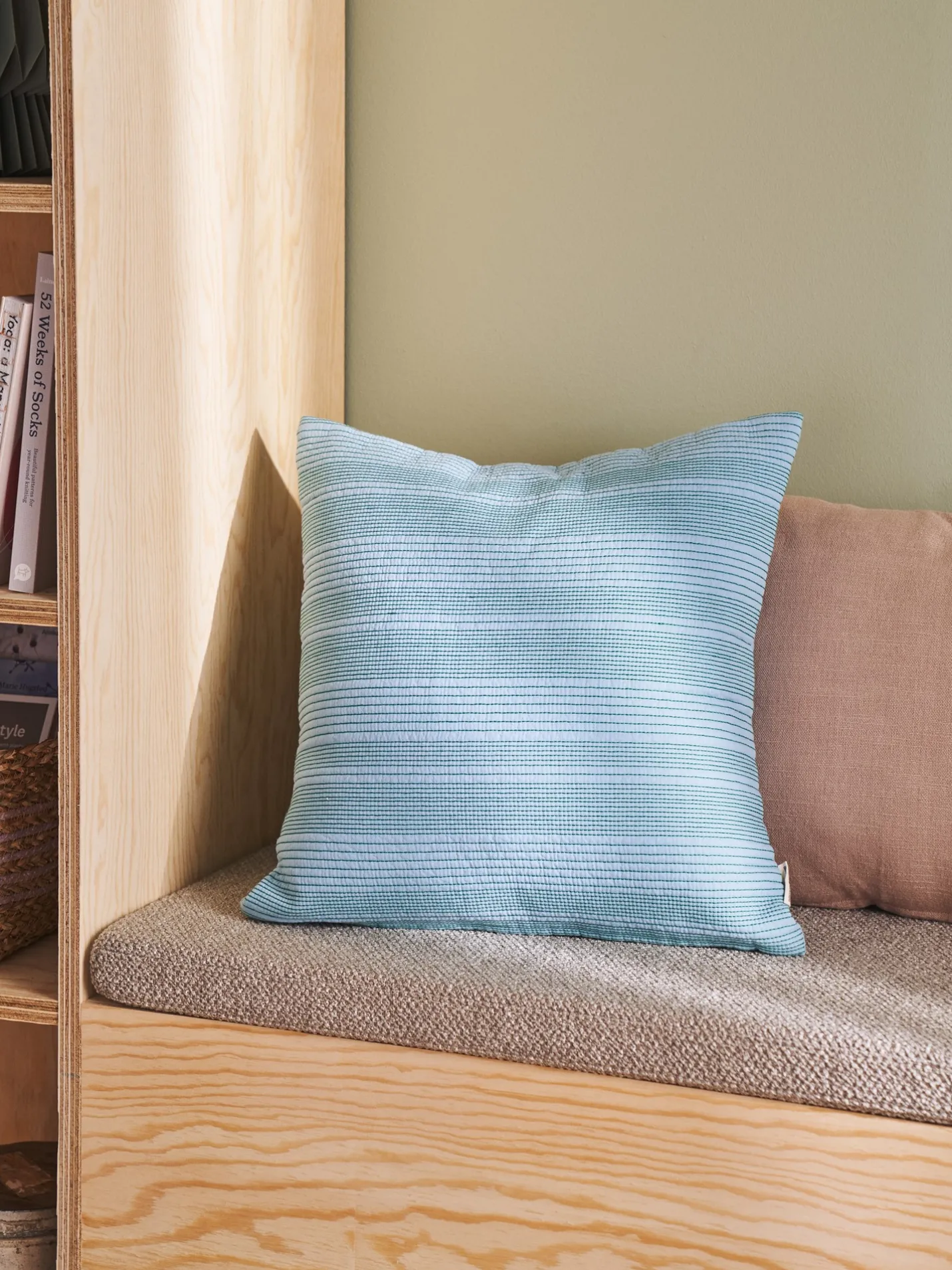 New Søstrene Grene Schweiz Deko-Kissen Milky Blue