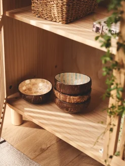 Outlet Søstrene Grene Schweiz Dekorative Kokosnussschale Nature