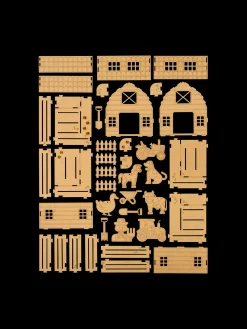 New Søstrene Grene Schweiz DIY-Set Barn Life Brown