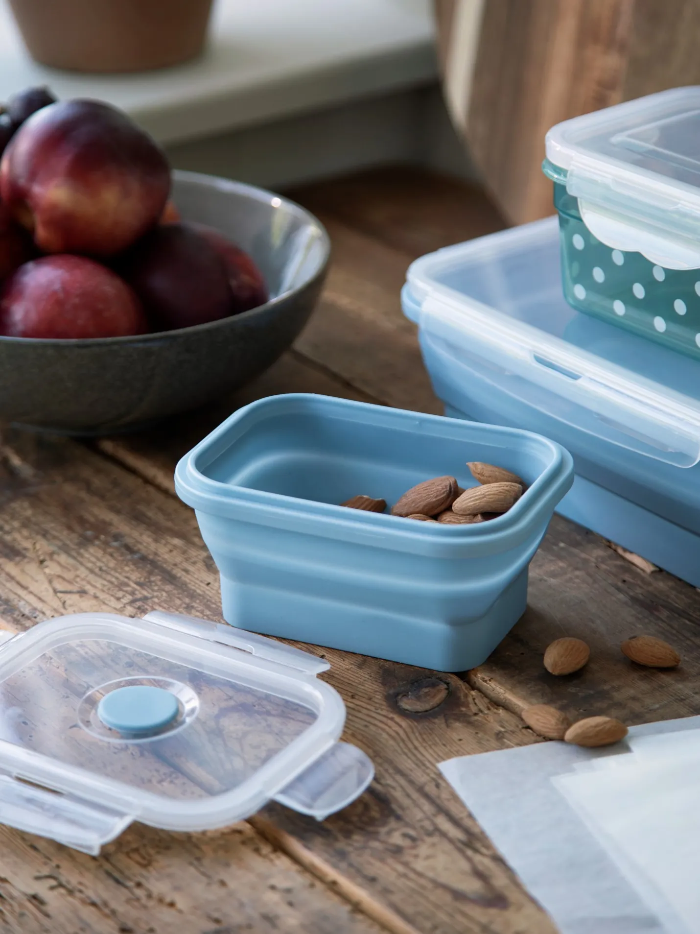 Best Søstrene Grene Schweiz Faltbarer Lebensmittelbehälter Misty Blue