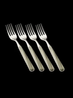Søstrene Grene Schweiz Gabel-Set Texture Legno Milky Green