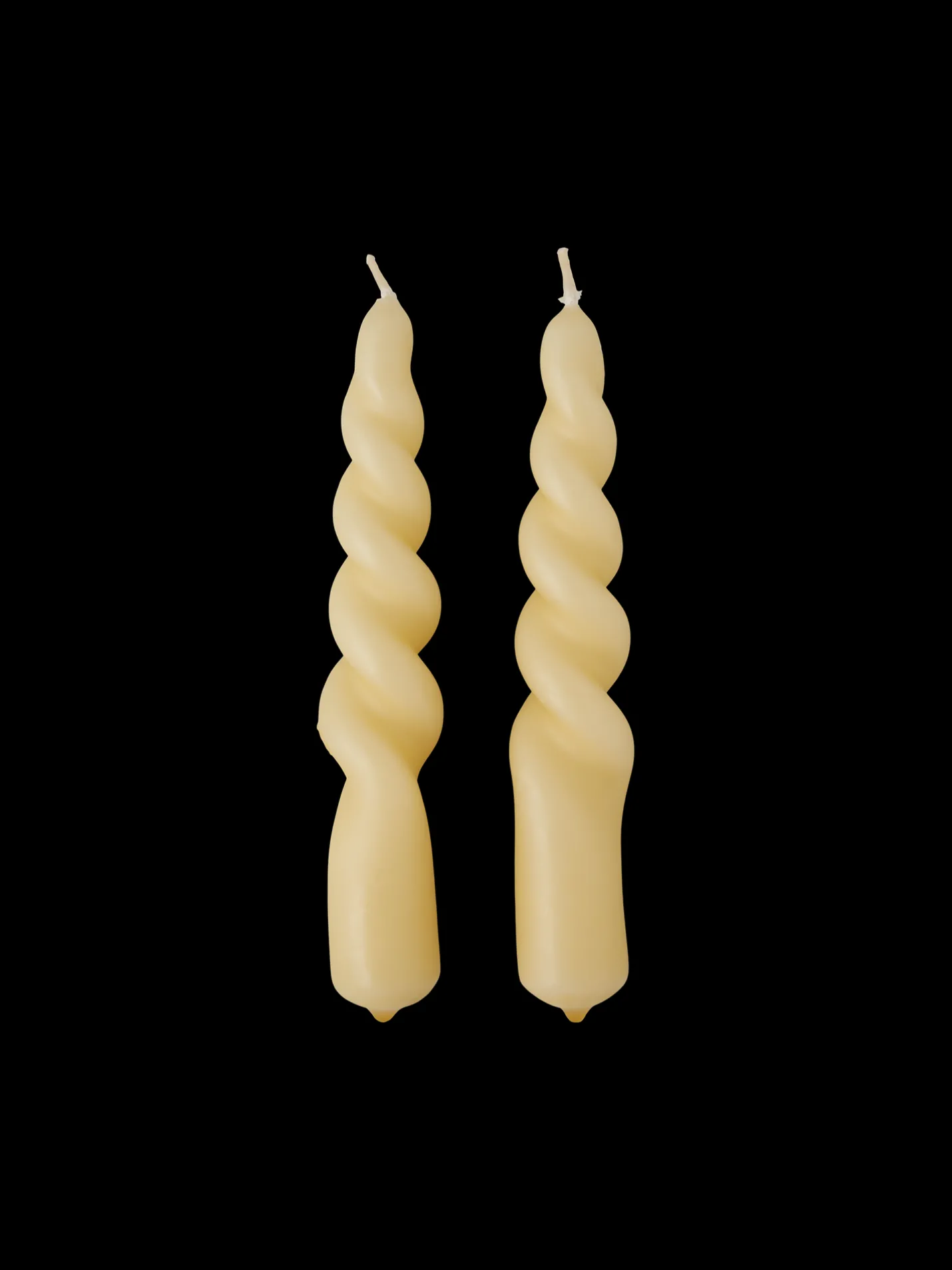 Discount Søstrene Grene Schweiz Gedrehte Kerze 14 Cm 2er-Pack Light Olive
