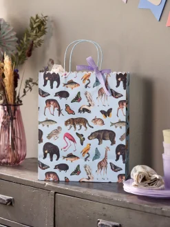 New Søstrene Grene Schweiz Geschenktüte Sky Blue