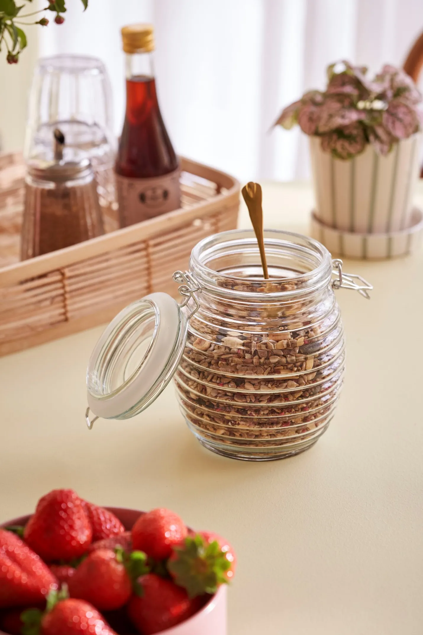 Clearance Søstrene Grene Schweiz Glas Mit Deckel Clear
