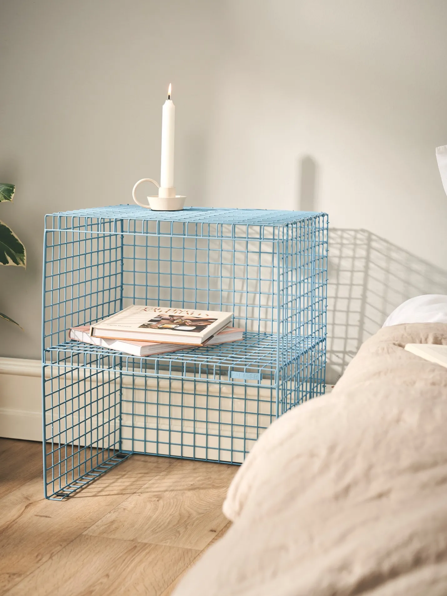 New Søstrene Grene Schweiz GRID SIDE TABLE Beistelltisch Smokey Blue
