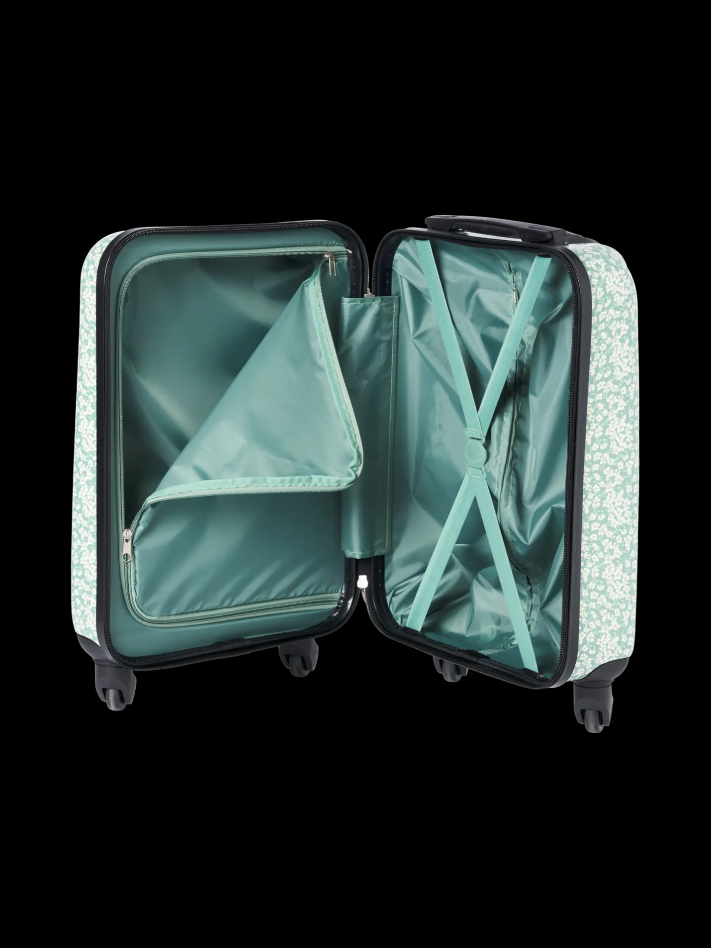 New Søstrene Grene Schweiz Hartschalenkabinenkoffer Moss Green