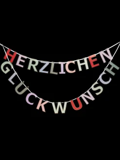 Discount Søstrene Grene Schweiz Herzlichen Glückwunsch-Girlande Multi