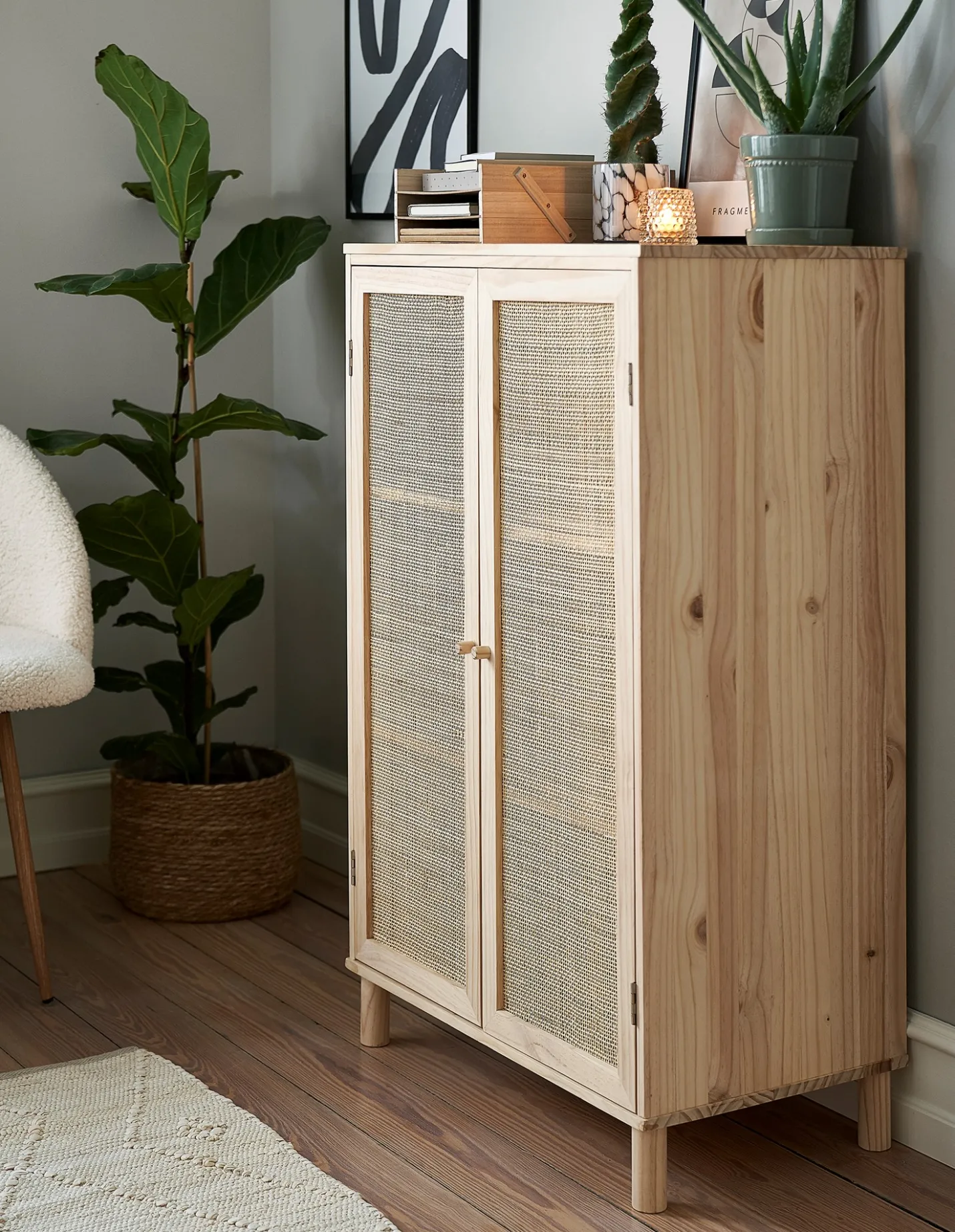 Clearance Søstrene Grene Schweiz Holzschrank Medium Wood