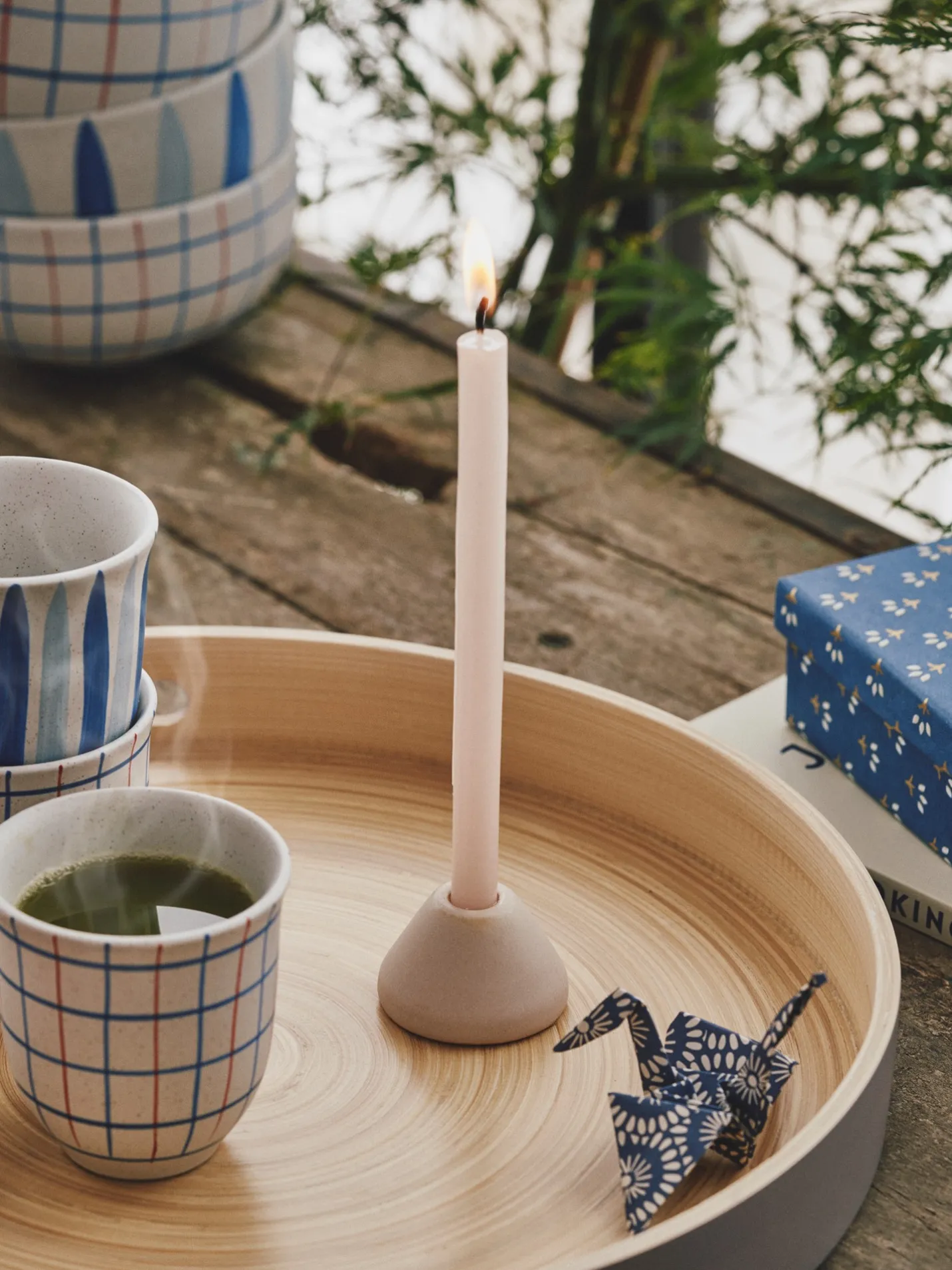 Online Søstrene Grene Schweiz Kerzenhalter Indigo Blue