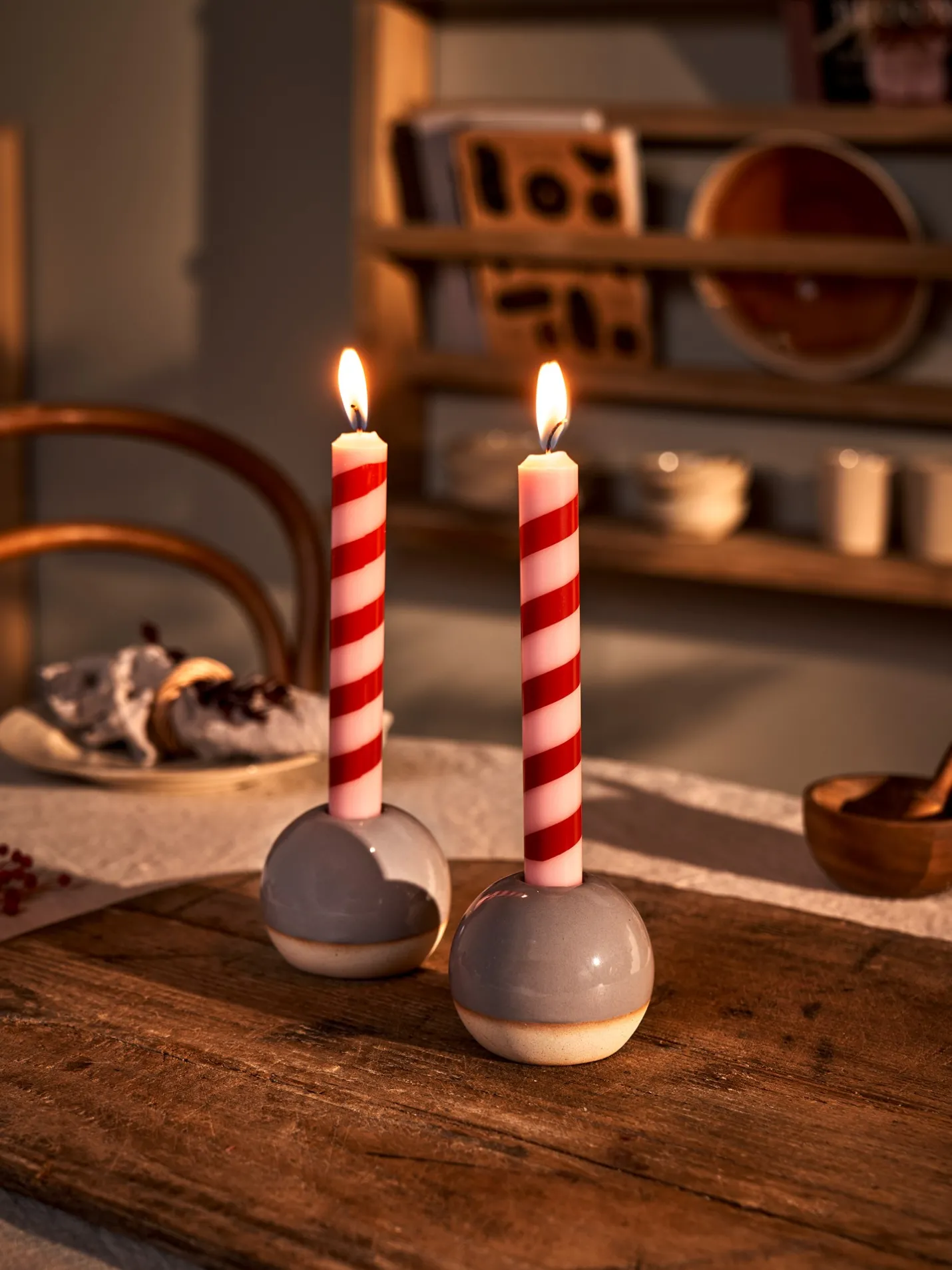 Outlet Søstrene Grene Schweiz Kerzenhalter Warm Grey