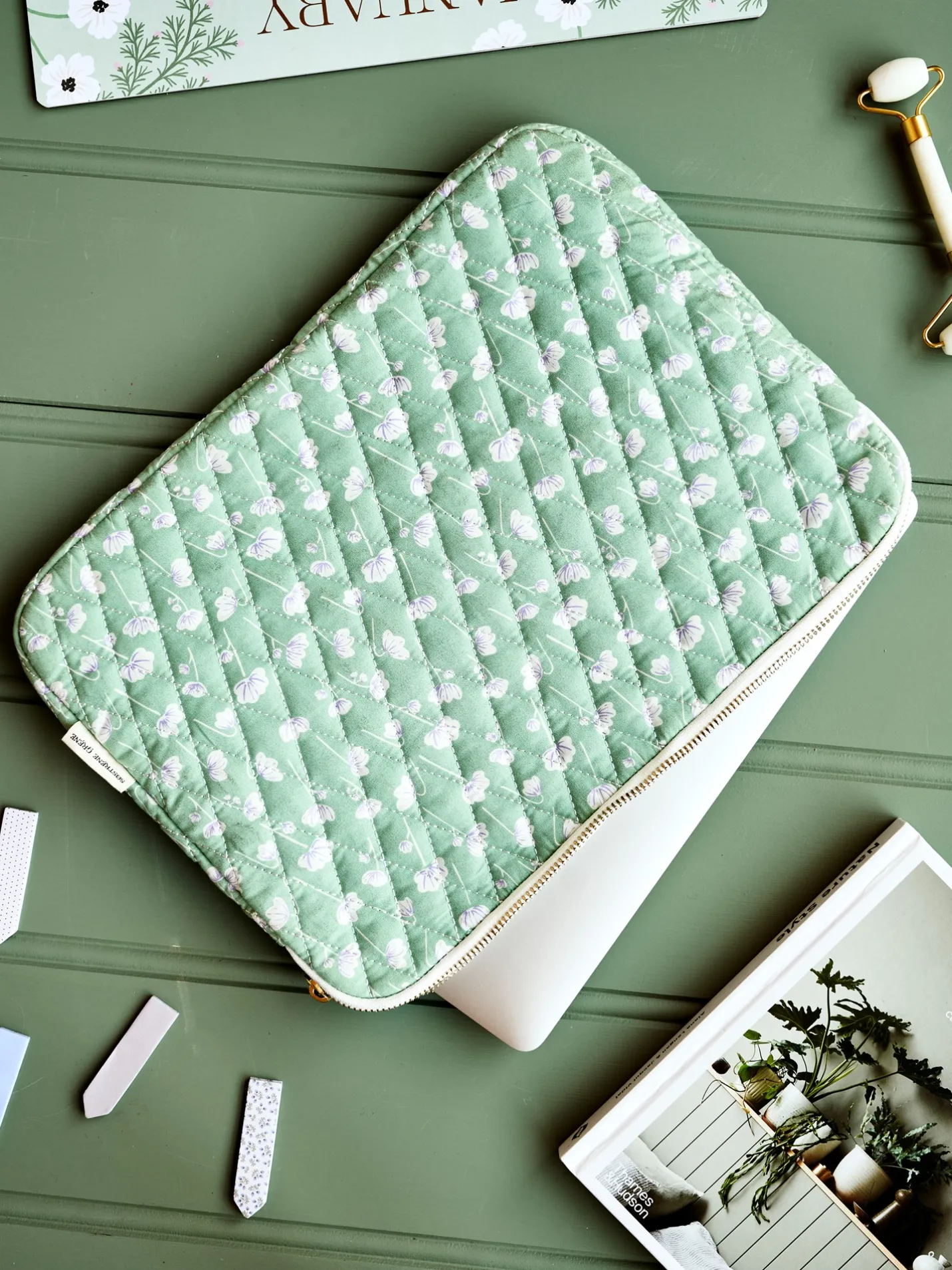 Clearance Søstrene Grene Schweiz Laptop-Hülle Sage Green