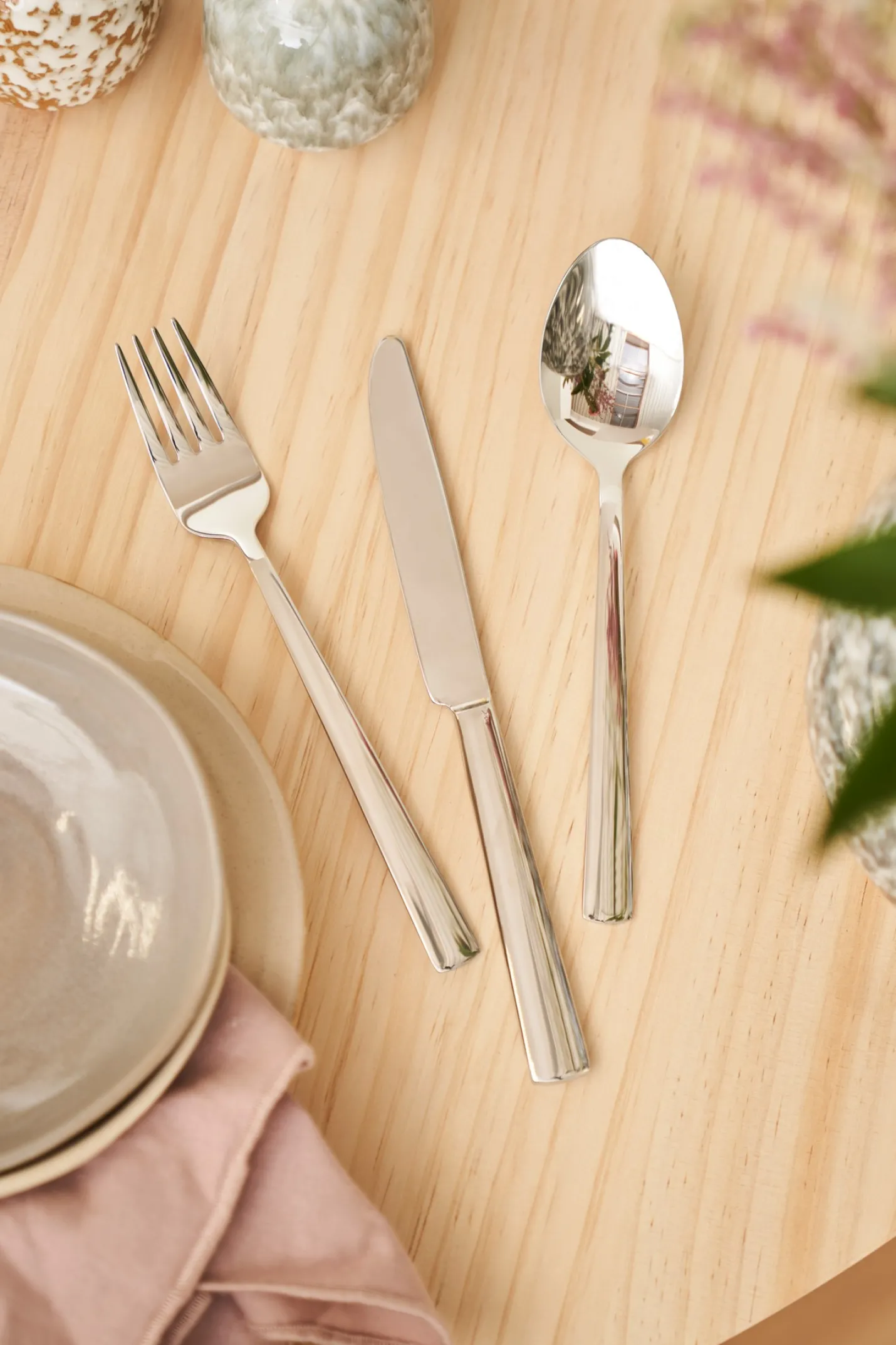 Outlet Søstrene Grene Schweiz Löffel Mit Glänzender Oberfläche Silver