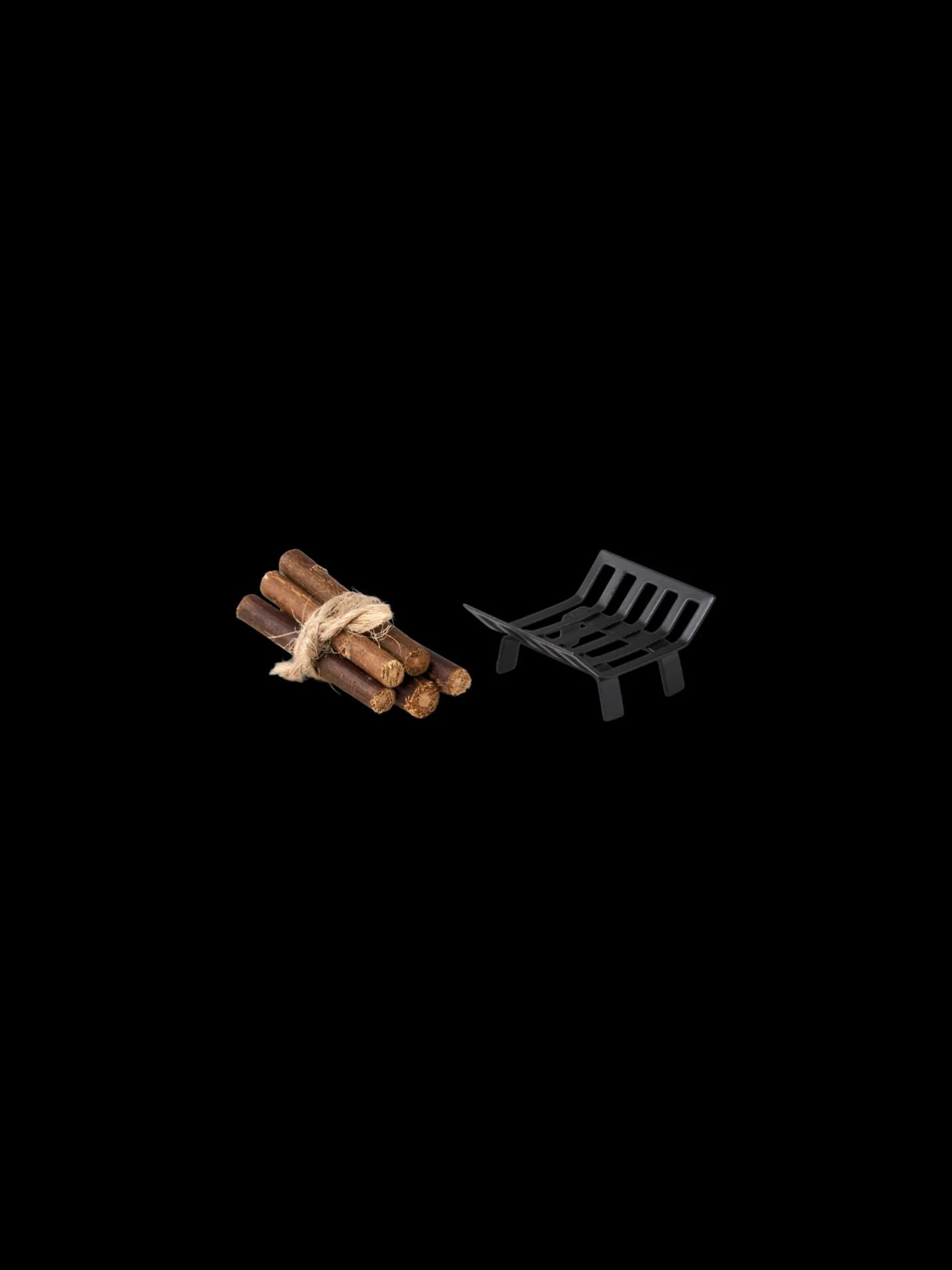 Clearance Søstrene Grene Schweiz Miniatur-Brennholz-Set Dark Wood