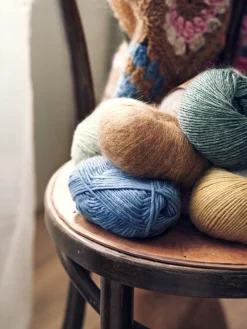 Søstrene Grene Schweiz Mohair-Nylon-Garn Curry