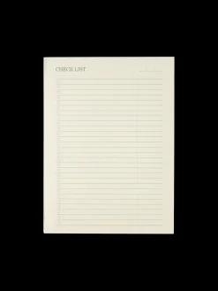Clearance Søstrene Grene Schweiz Notizblock Mit Checkliste Off White