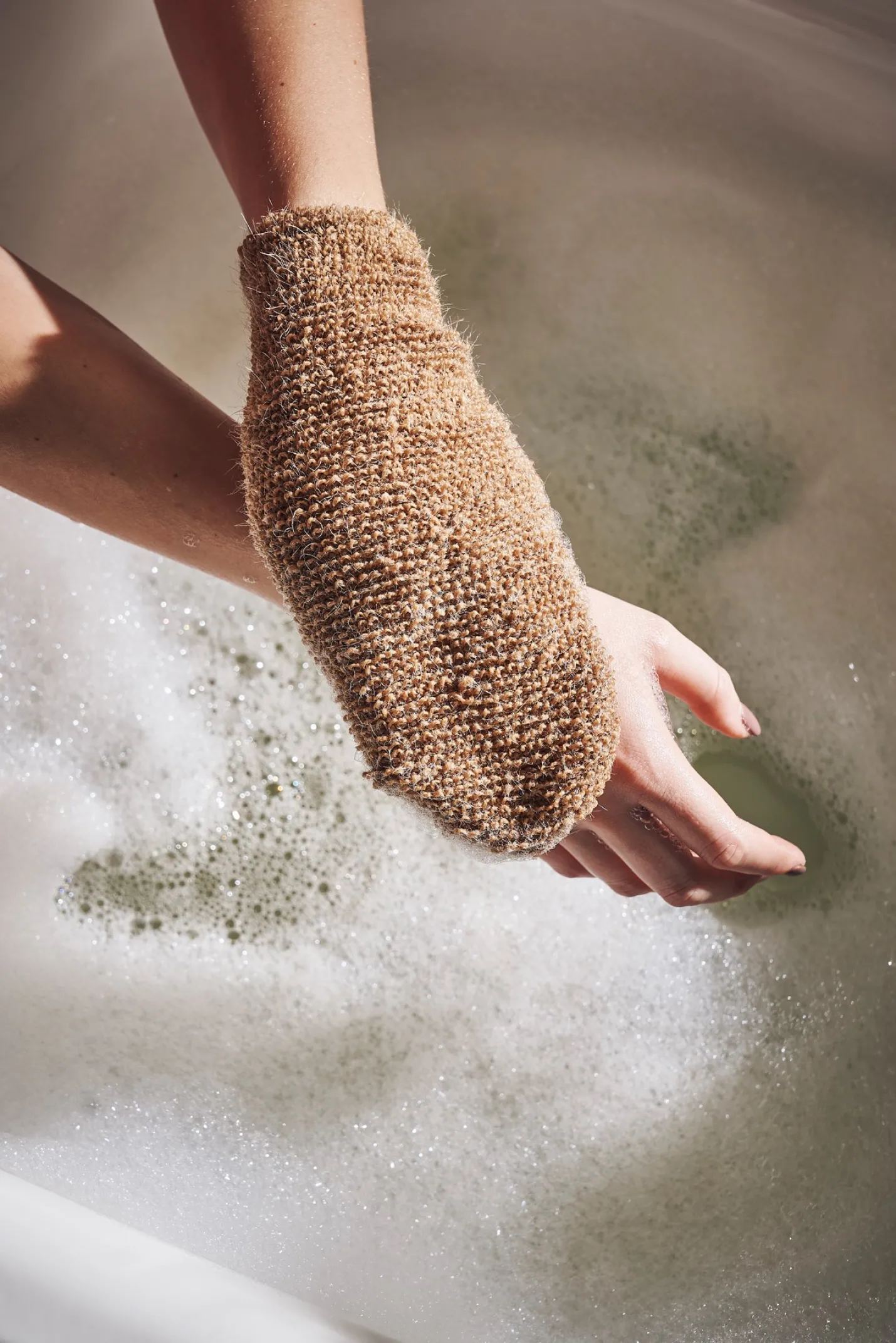 New Søstrene Grene Schweiz Peeling-Handschuhe Nature
