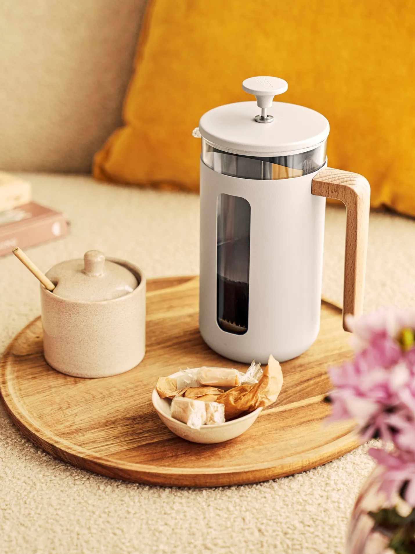 Outlet Søstrene Grene Schweiz Pisa French Press 1 L Off White