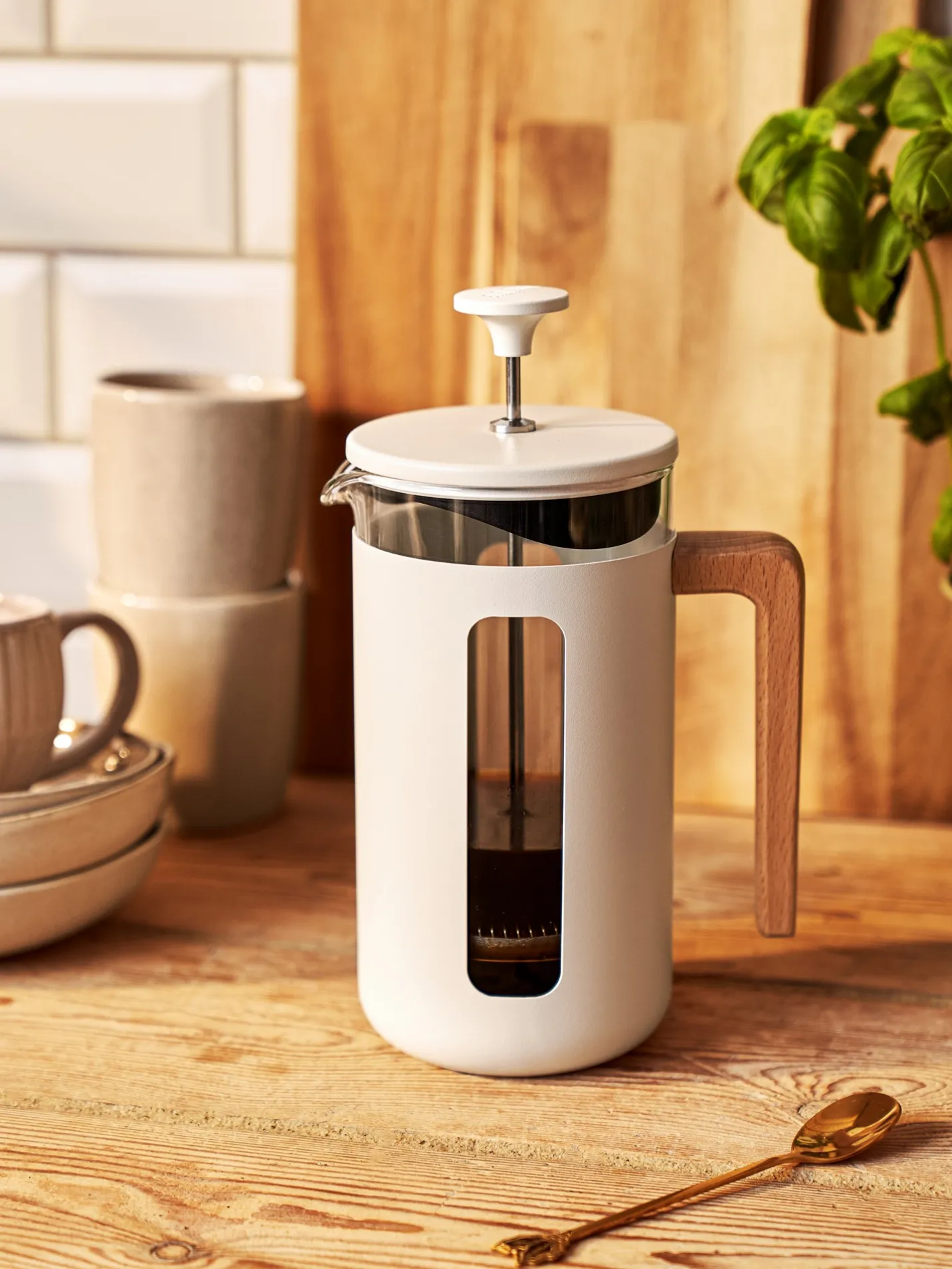 Hot Søstrene Grene Schweiz Pisa French Press 1 L Silver Grey