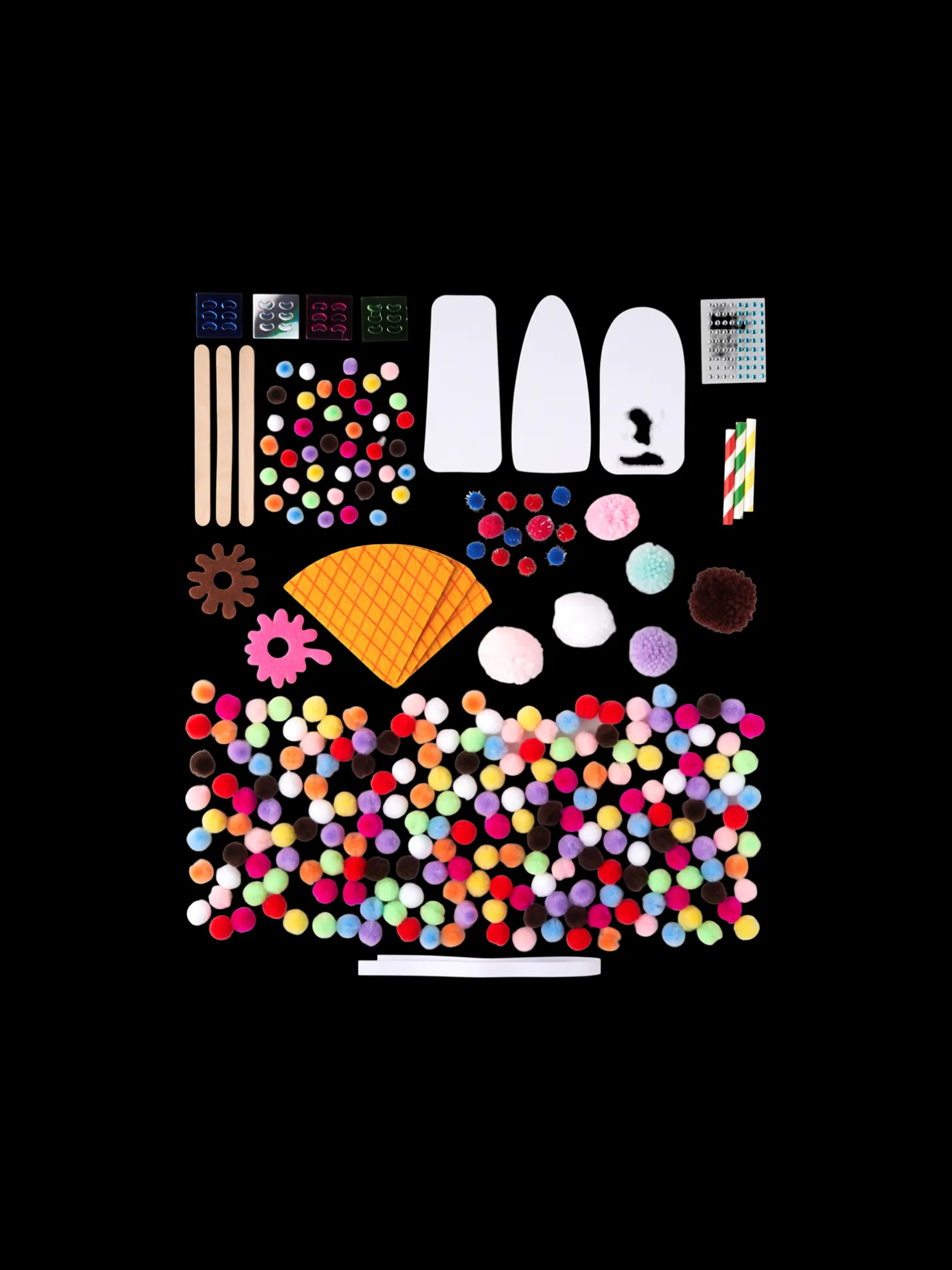 New Søstrene Grene Schweiz Pom-Pom-Eis-DIY-Set Multi