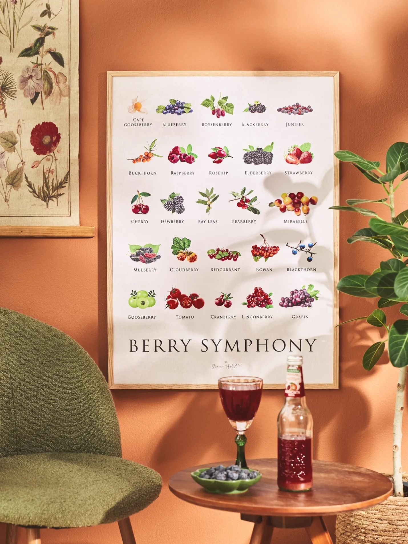 Best Søstrene Grene Schweiz Poster Berry Symphony 50 X 70 Multi