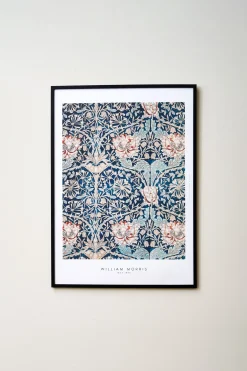Hot Søstrene Grene Schweiz Poster Blue Flowers 50 X 70 Milky Blue
