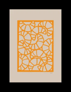 Best Søstrene Grene Schweiz Poster Croissants 50 X 70 Burned Orange