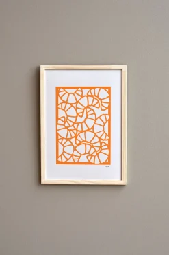 Outlet Søstrene Grene Schweiz Poster Croissants A4 Burned Orange