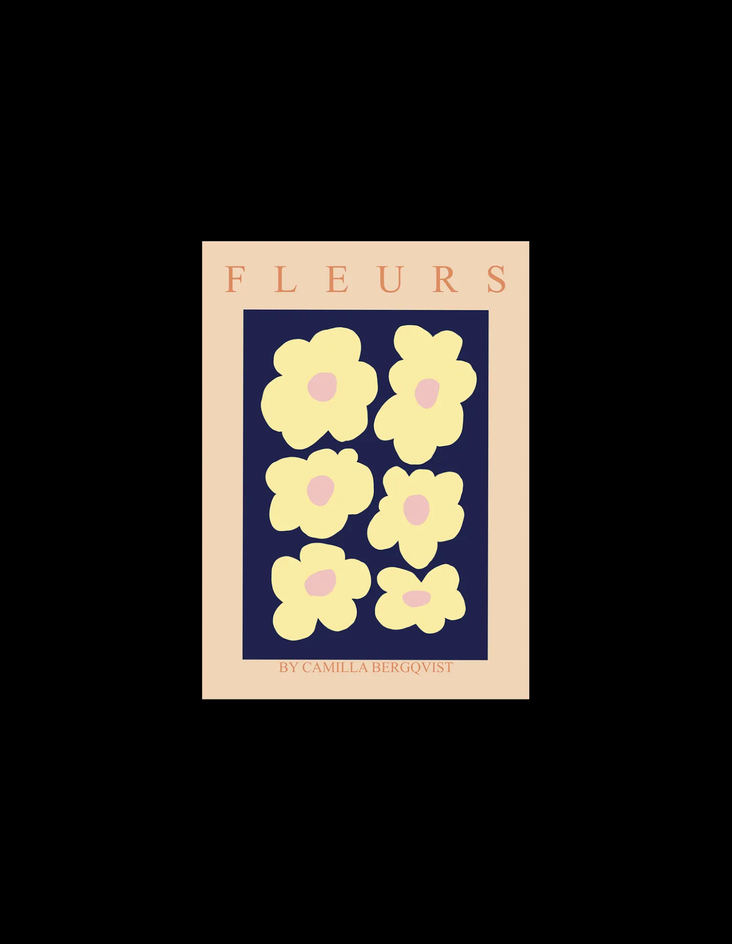 Discount Søstrene Grene Schweiz Poster Fleurs A4 Milky Blue