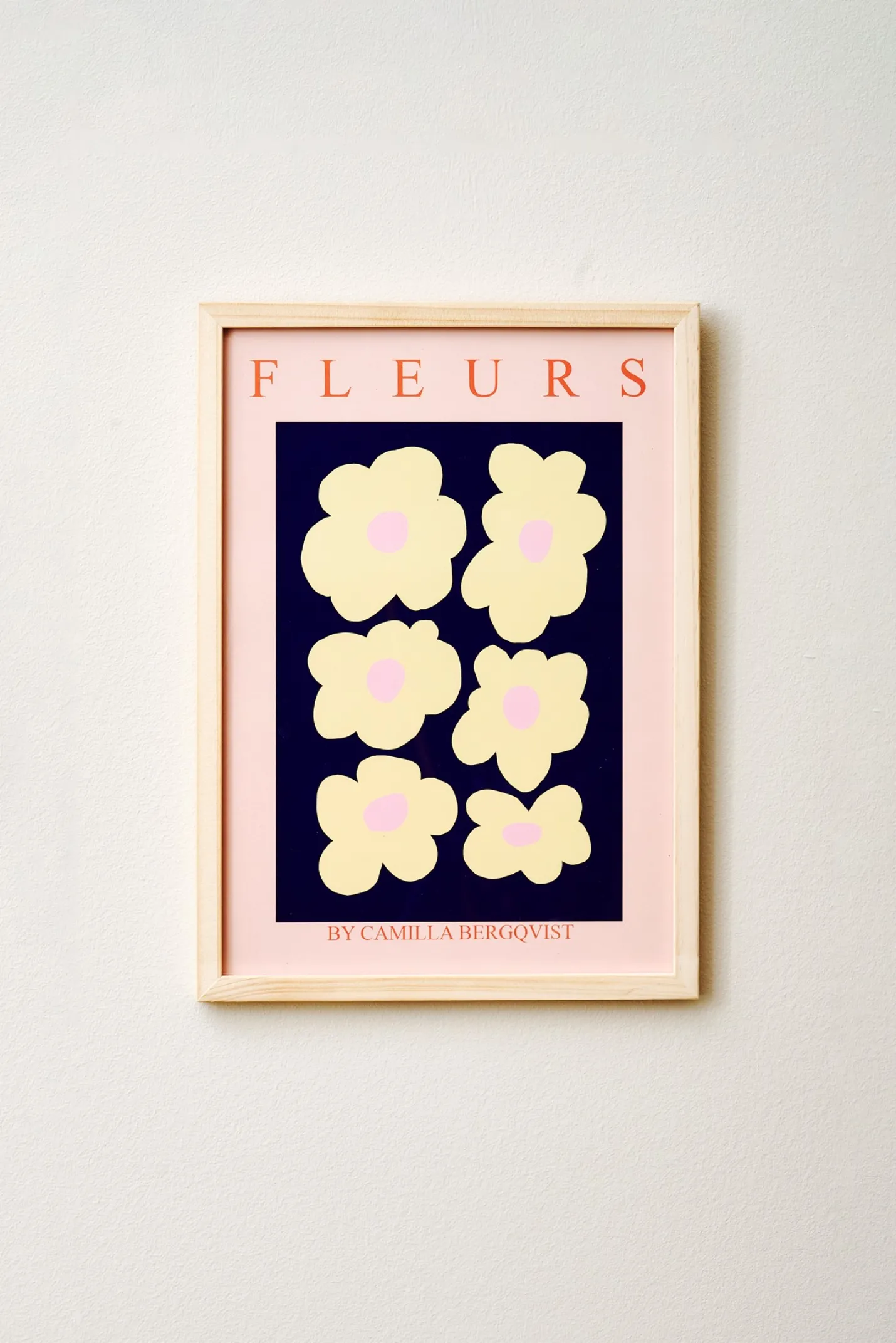 Discount Søstrene Grene Schweiz Poster Fleurs A4 Milky Blue