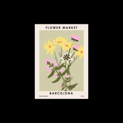 New Søstrene Grene Schweiz Poster Flower Market Barcelona 50 X 70 Lemon