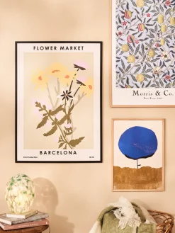 New Søstrene Grene Schweiz Poster Flower Market Barcelona 50 X 70 Lemon