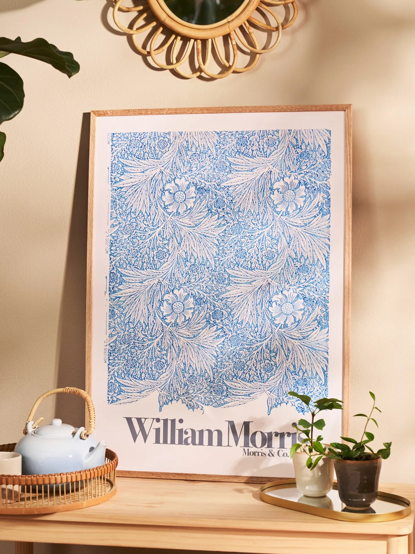 Hot Søstrene Grene Schweiz Poster Marigold 50 X 70 Milky Blue