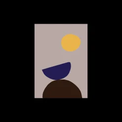 Outlet Søstrene Grene Schweiz Poster Organic Shapes 07 A3 Warm Grey