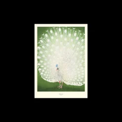 Clearance Søstrene Grene Schweiz Poster Peacock A3 Fern Green