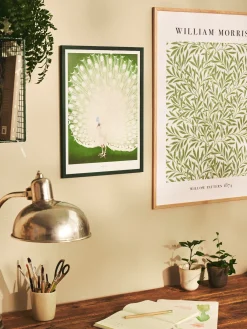 Clearance Søstrene Grene Schweiz Poster Peacock A3 Fern Green