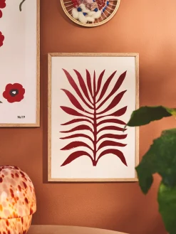 Søstrene Grene Schweiz Poster Red Branch / Lino Print A3 Tomato Red