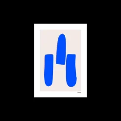 Sale Søstrene Grene Schweiz Poster Trois Lignes Bleues 40 X 50 Multi