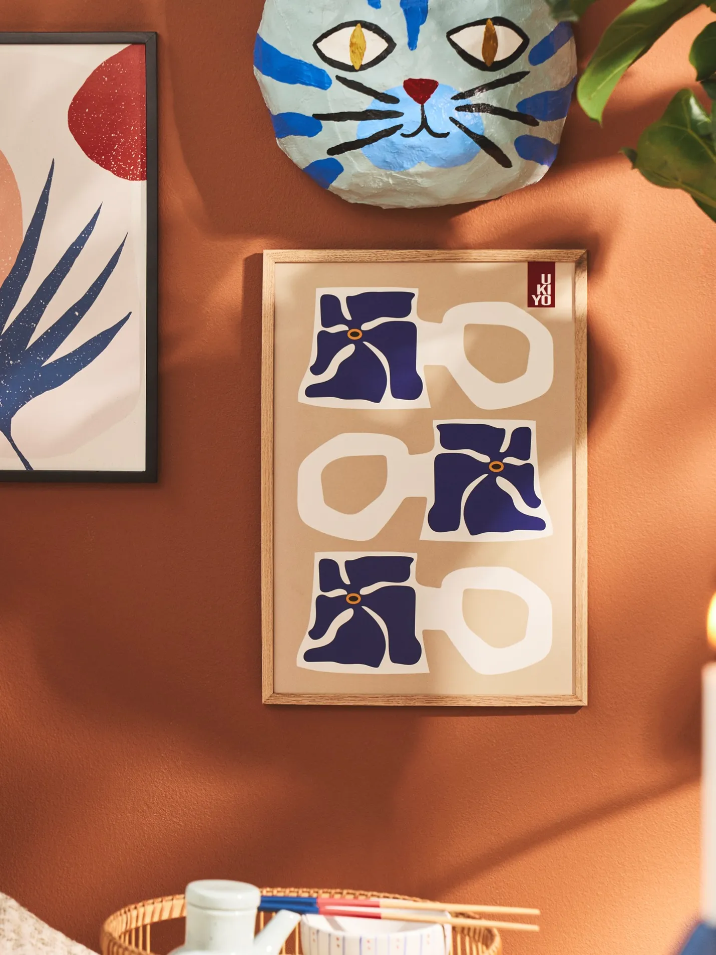 Hot Søstrene Grene Schweiz Poster Ukiyo Mug Blue A3 Off White