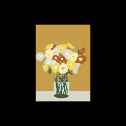Sale Søstrene Grene Schweiz Poster Vase Of Flowers A3 Camel
