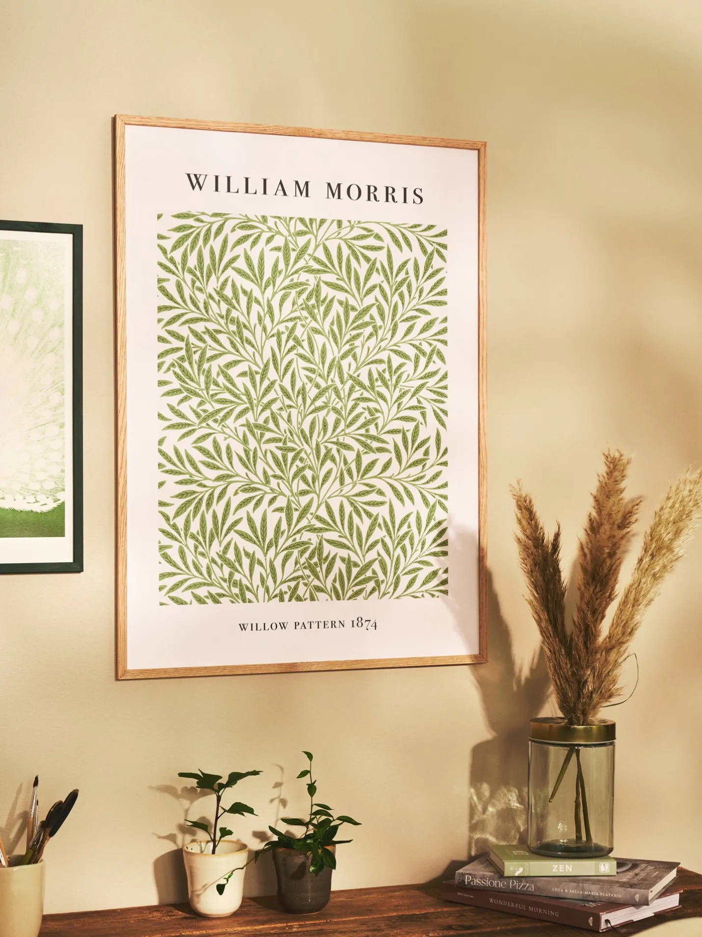Discount Søstrene Grene Schweiz Poster Willow Pattern 50 X 70 Spring Green