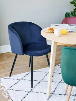 Sale Søstrene Grene Schweiz Samtstuhl Stone Blue